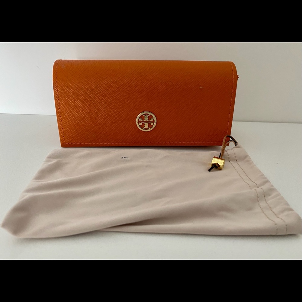 Classic Orange Tory Burch Sunglasses Case